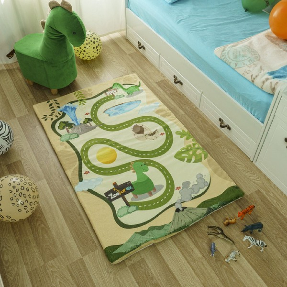 Zooturak Peluş Çocuk Matı Dinazor Dino 100cm x 150cm - 100 x 150 cm - Renkli Oto Boyaları Fiyatı