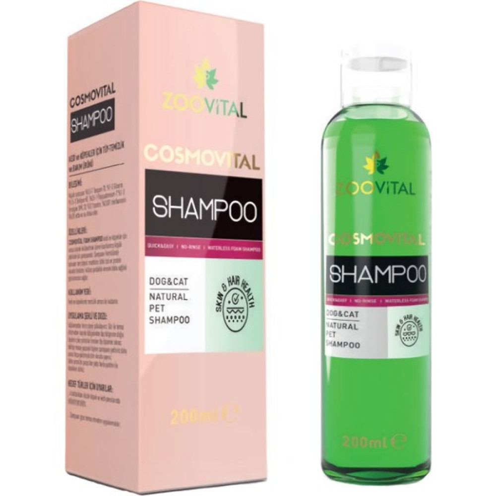 Zoovital Cosmovital Hypoallergenic Kedi ve Köpek Naturel Şampuan 200 ml Evcil Hayvan Ürünleri Fiyatı