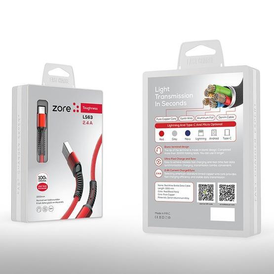 Zore LS63 Lightning Usb Kablo USB Kablo Fiyatı