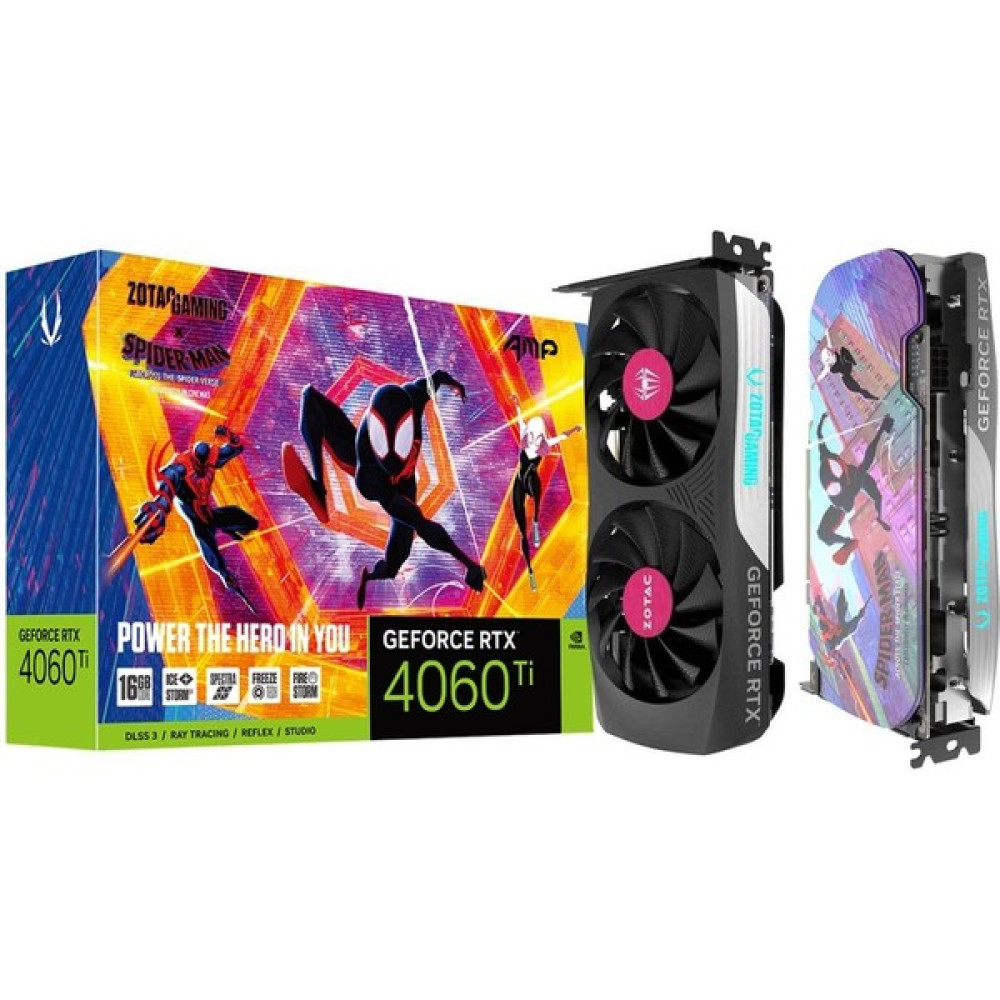 Zotac RTX4060 Ti Amp Spıderman Nvidia 16GB GDDR6 128Bit Ekran Kartı ZT-D40620F-10SMP Ekran Kartları Fiyatı
