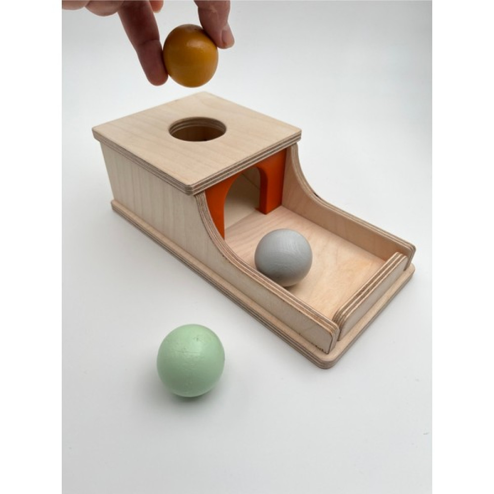 Zoziva Montessori Süreklilik Kutusu, Pastel Renkli Toplar, Eğitici Ahşap Oyuncak - Turuncu - 0 Bebek Oyuncakları Fiyatı