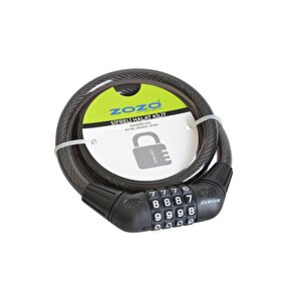Zozo 12x1000mm Şifresi Değiştirilebilir Halat Bisiklet Kilit Bisiklet Aksesuarları Fiyatı
