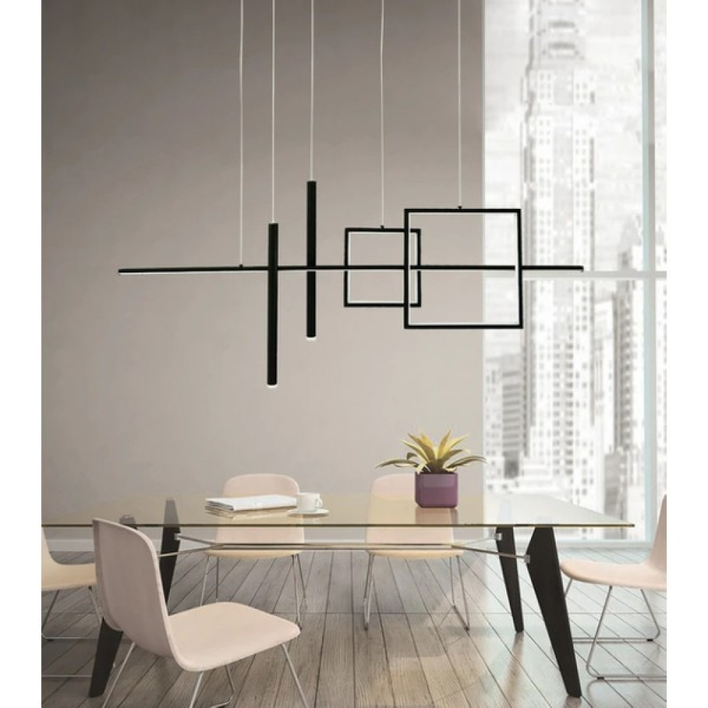 Zr Aydınlatma Antrasit 120CM 3 Işık, Kumandalı, LED Avize Sarkıt, Modern Avize, LED Lamba Avize Fiyatı