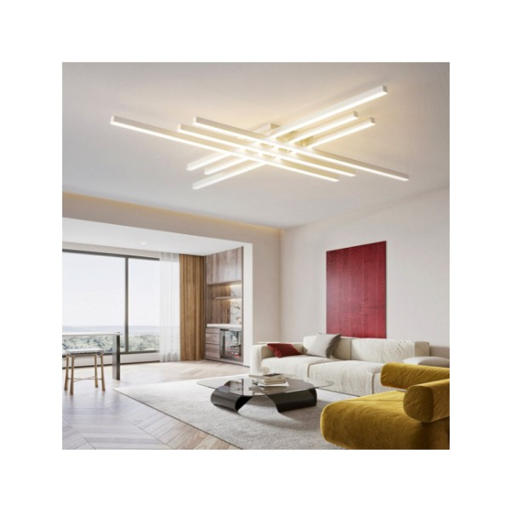 Zr Aydınlatma Beyaz 100 x 100 cm 6500k, Kumandalı, Led Tavan Lambası,Avize,Modern Aydınlatma,Dekoratif Işık Avize Fiyatı
