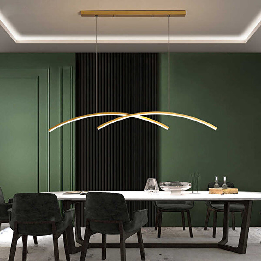 Zr Aydınlatma Beyaz 120CM Sarkıt LED Avize, 3 Işık, Kumandalı, Modern Sarkıt, LED Lamba, Dekoratif Avize Avize Fiyatı