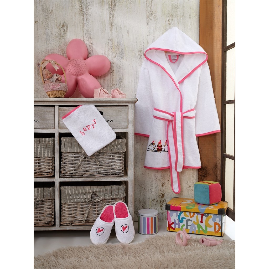 Z&R HOME Bambu 7-8 Yaş Çocuk Bornoz Seti - Pecora - 7 - 8 Yaş Diğer Fiyatı
