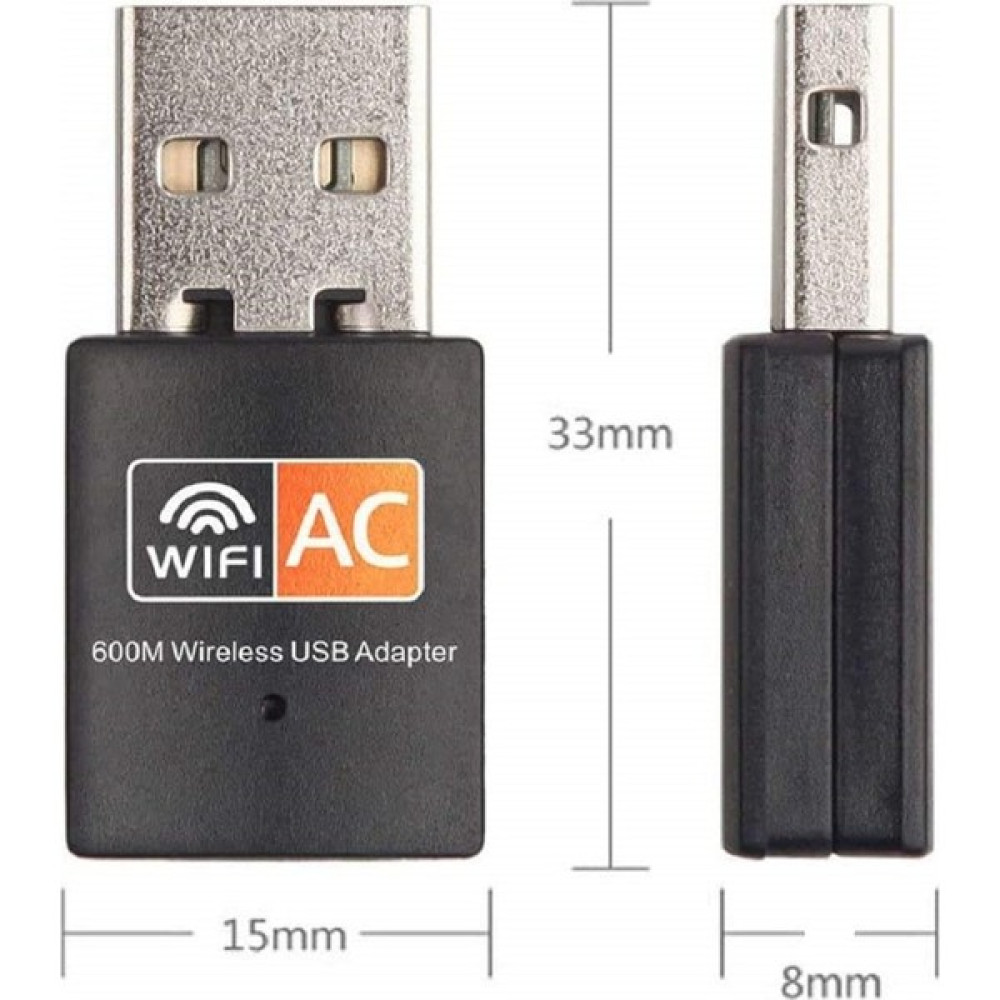 Zrh Çift Bant 600 Mbps 2.4 Ghz 5 Ghz USB Kablosuz Wifi Adaptör Wireless Adaptör Fiyatı