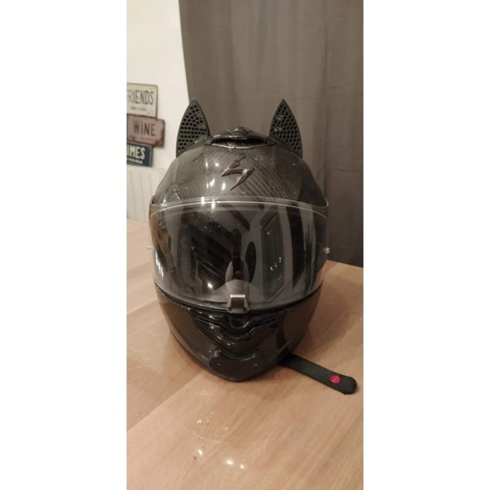 ZS Store Motosiklet Kask Kedi Kulağı Süsü - Siyah / Beyaz / Mavi Motorsiklet Kaskları Fiyatı