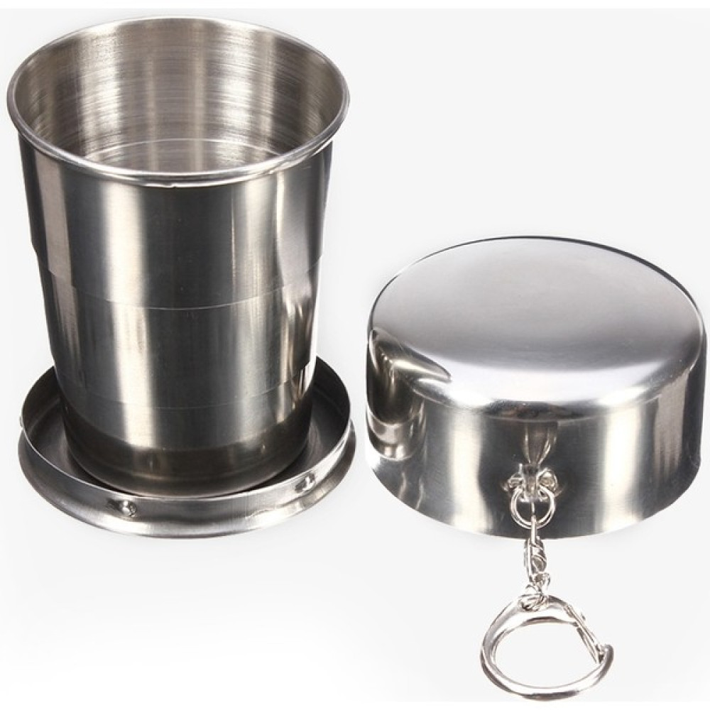 Zshskj 7 Oz Paslanmaz Çelik Taşınabilir Katlanır Su Şişesi - Çok Renkli (Yurt Dışından) - cup - 30x60x60mm Suluk Fiyatı