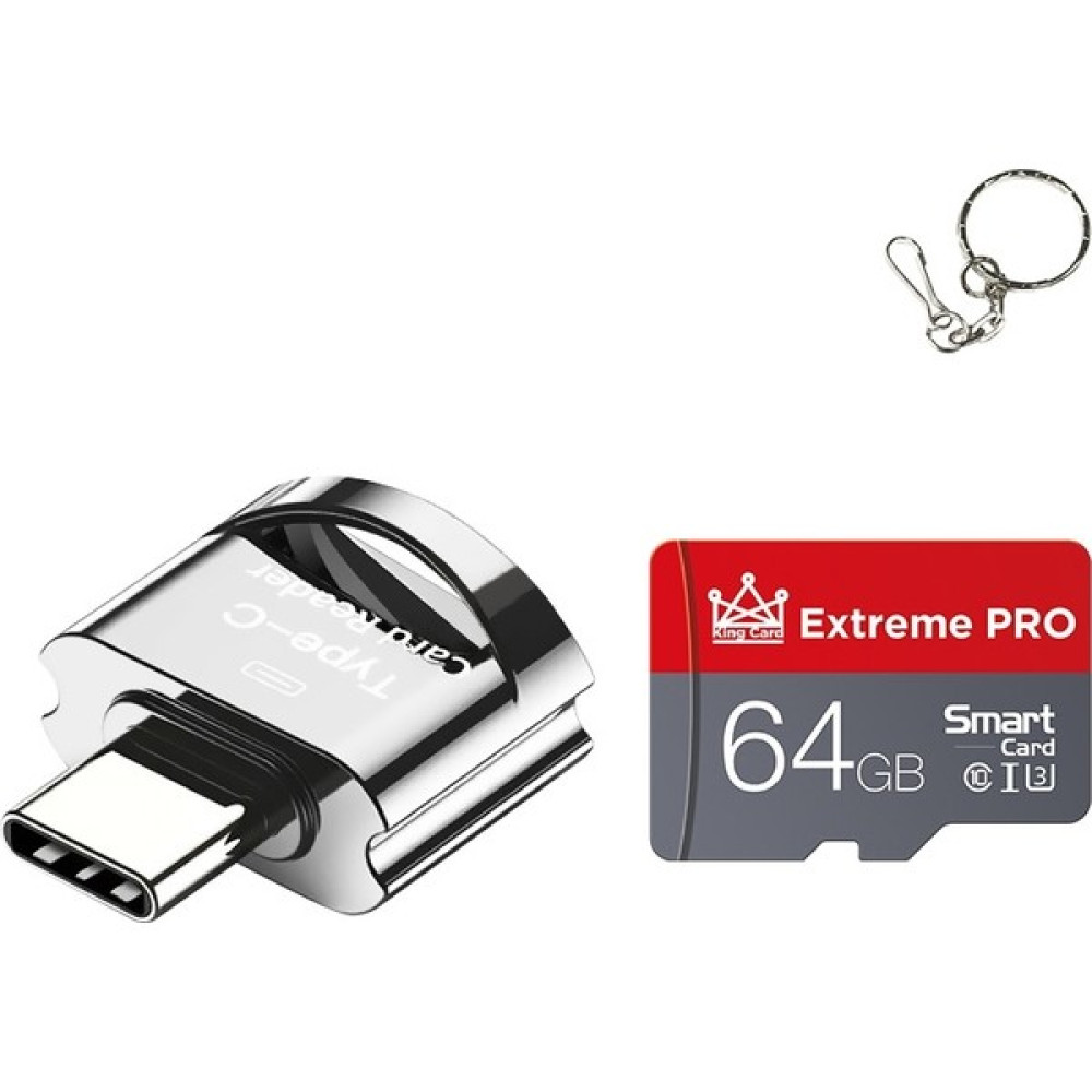 ZSHSKJ C10 Tip-C Arabirimi Cep Telefonu Hafıza Kartı, Kapasite: 64GB (Gümüş Gri) (Yurt Dışından) Hafıza Kartları Fiyatı