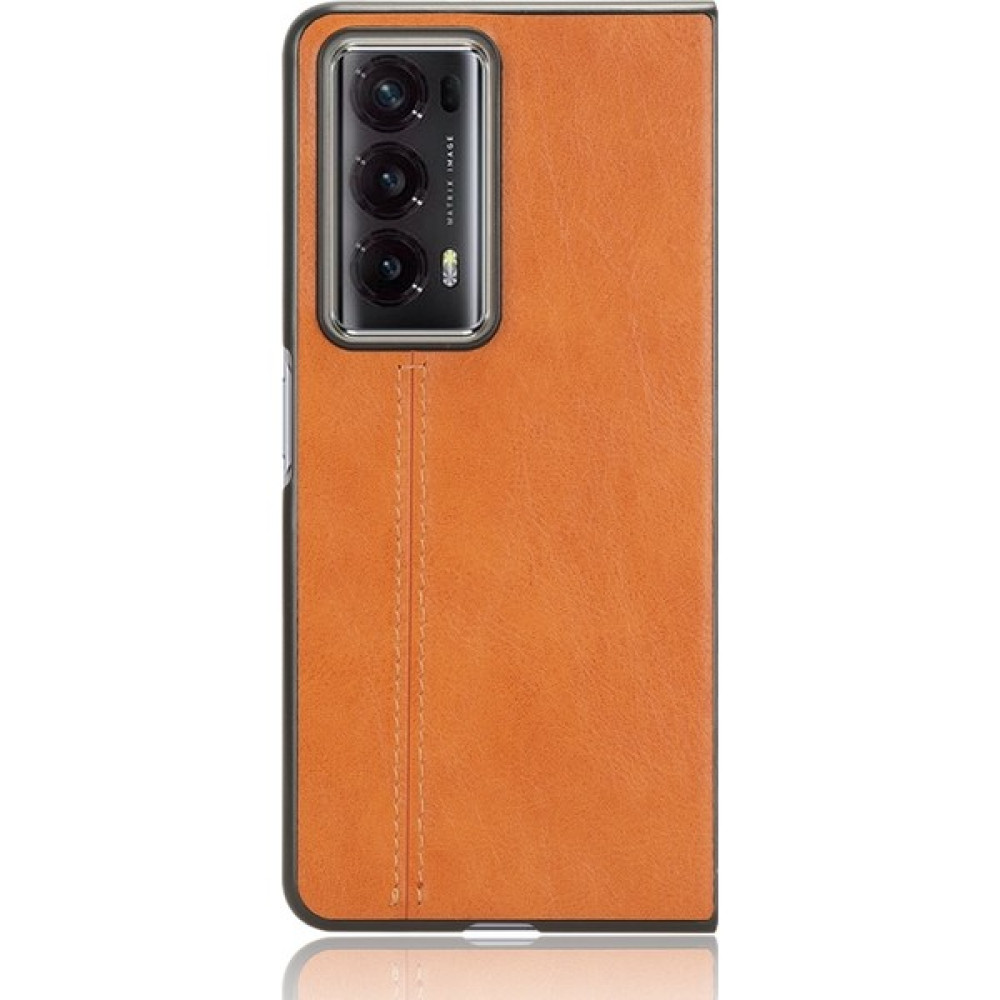 Zsunsky Shop Honor Magic V2 Için Inek Desenli Dikiş Telefon Kılıfı (Yurt Dışından) - Sarı Cep Telefonu Kılıfı Fiyatı