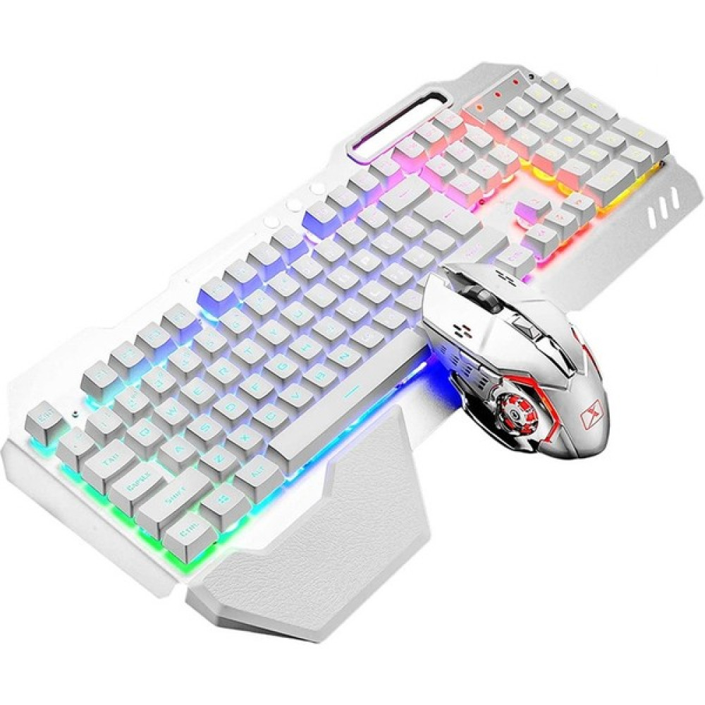 Zsykd K680 Rgb Şarj Edilebilir Oyun Kablosuz Klavye ve Fare Seti (Yurt Dışından) - Beyaz Oyuncu Klavyesi Fiyatı