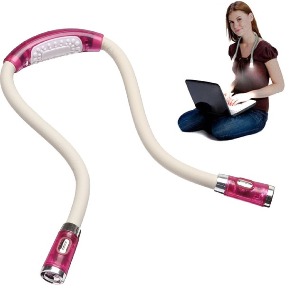 Zsykd Taşınabilir U-Şekilli LED Esnek Handsfree Hug Boyun Okuma Lamp (Pembe) (Yurt Dışından) - Pembe Masa Lambası Fiyatı