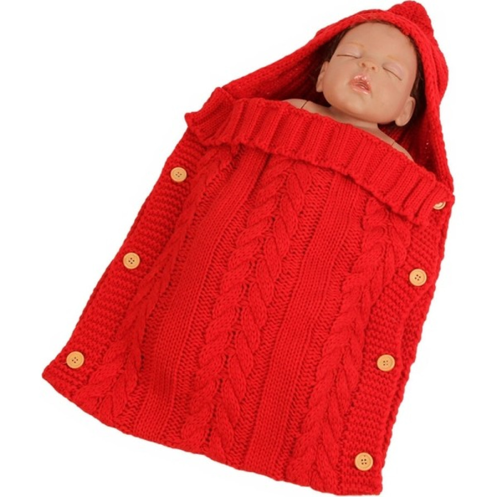 Zszh Örme Yün Düğmeli Bebek Uyku Tulumu - Kırmızı (Yurtdışından) (Yurt Dışından) - 35 x 45 cm Bebek Uyku Seti Fiyatı