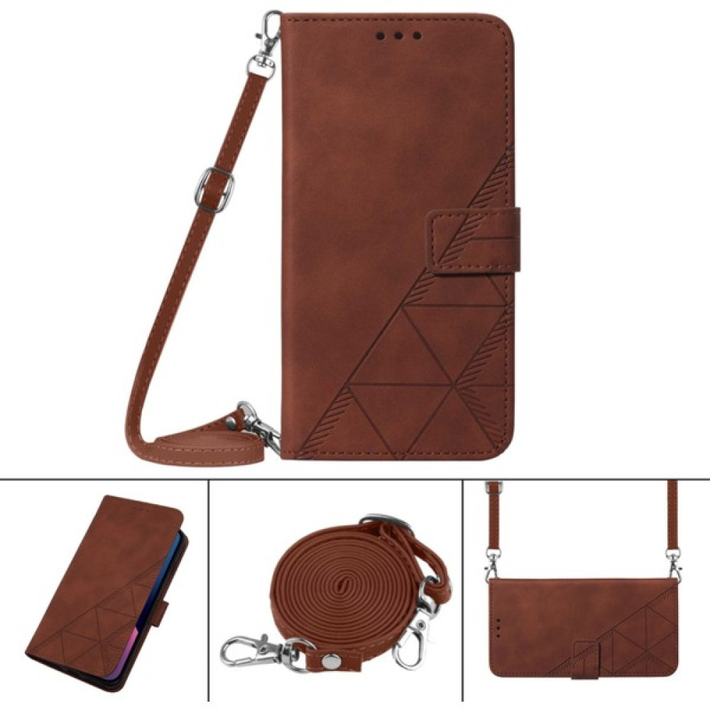 ZSZH Sharp Aquos R6 Siyah Için Crossbody Deri Kılıf (Yurt Dışından) - Kahverengi Cep Telefonu Kılıfı Fiyatı