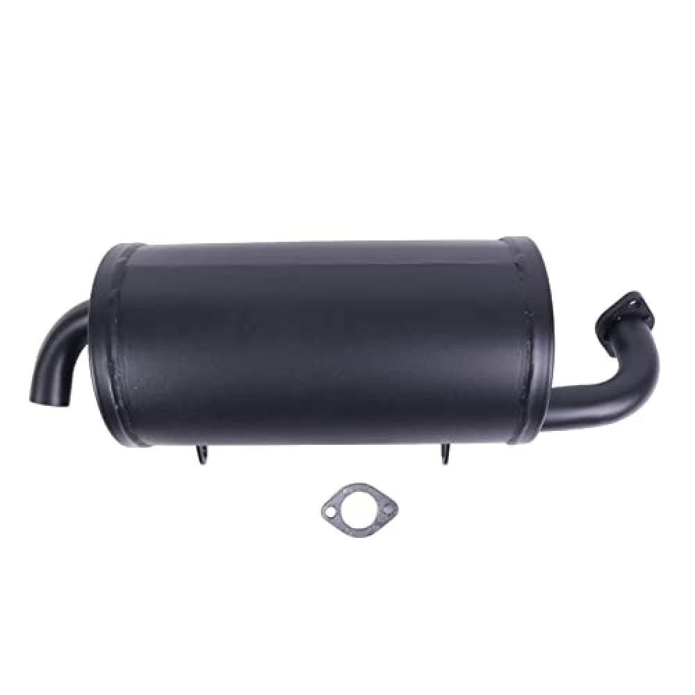 ZTUOAUMA Exhaust Muffler 18091-0235 18091-0487 with Gasket 11061-0132 Compatible with 2004-2020 Kawasaki Mule 600 2X4 610 4X4 SX KAF400 UTVs
