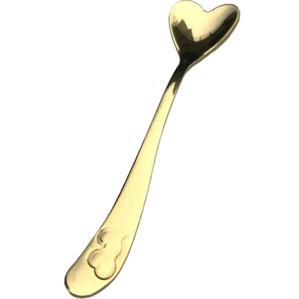 Züba Home Züba 12 Li Gold Çay Kaşığı ve Tatlı Kaşığı Kalpli Paslanmaz Çelik - Renkli Çatal / Kaşık / Bıçak Takımları Fiyatı