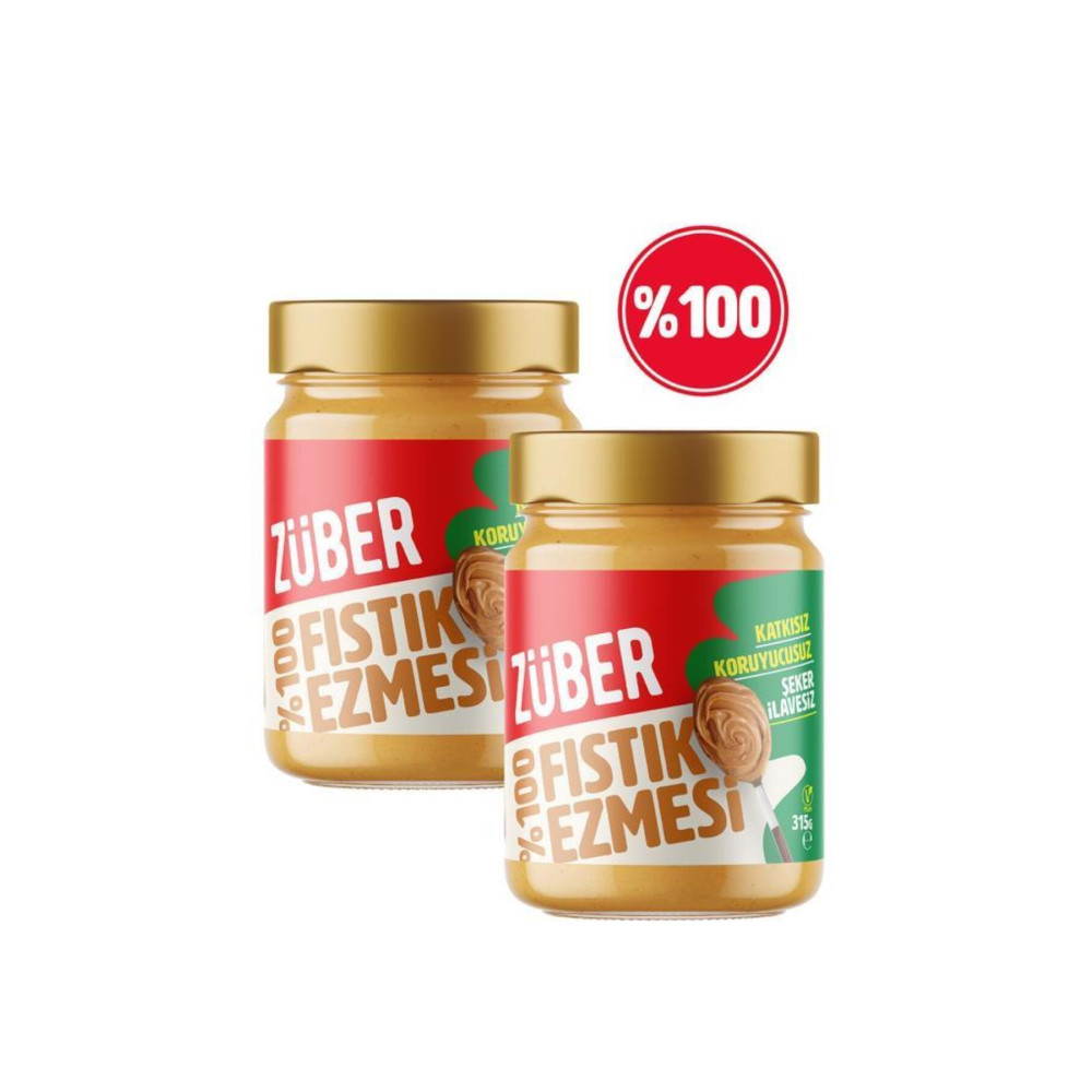 Züber %100 Fıstık Ezmesi 315G X 2 Adet Sürülebilir Fiyatı