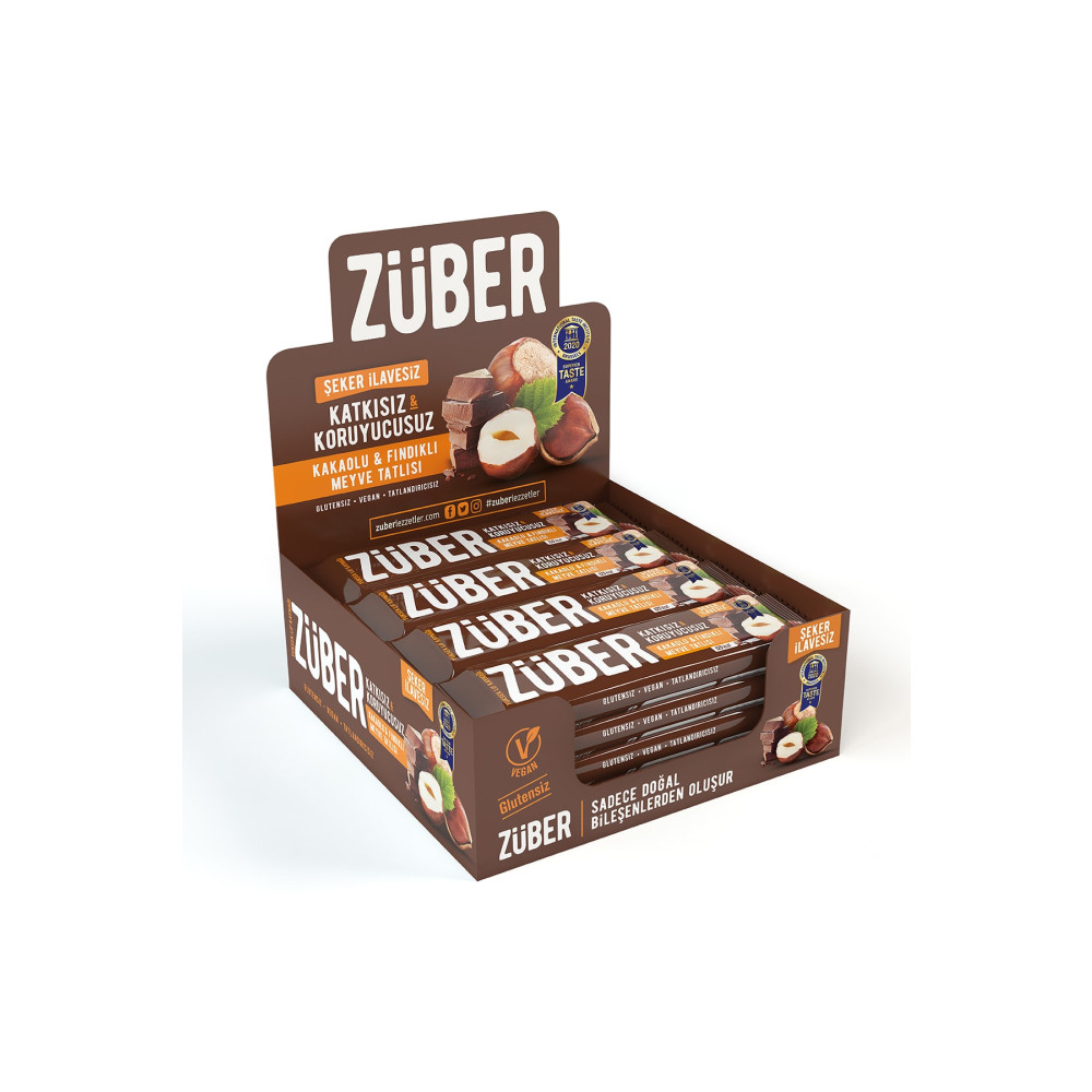 Züber Fındık ve Kakaolu Meyve Tatlısı - 40 g x 12 Adet Atıştırmalık Fiyatı