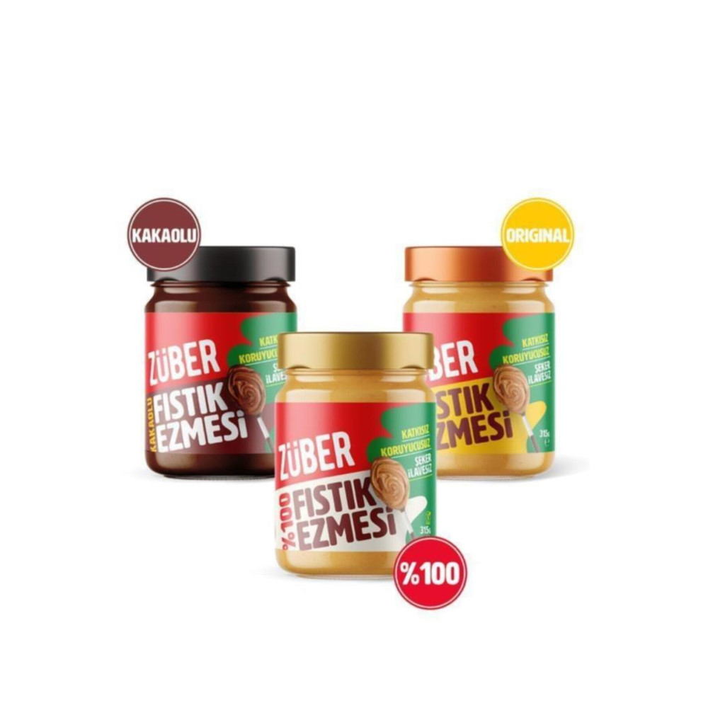Züber Fıstık Ezmesi 3 Adet X 315 gr Sürülebilir Fiyatı