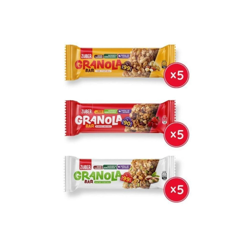 Züber Granola Bar Deneme Paketi Atıştırmalık Fiyatı