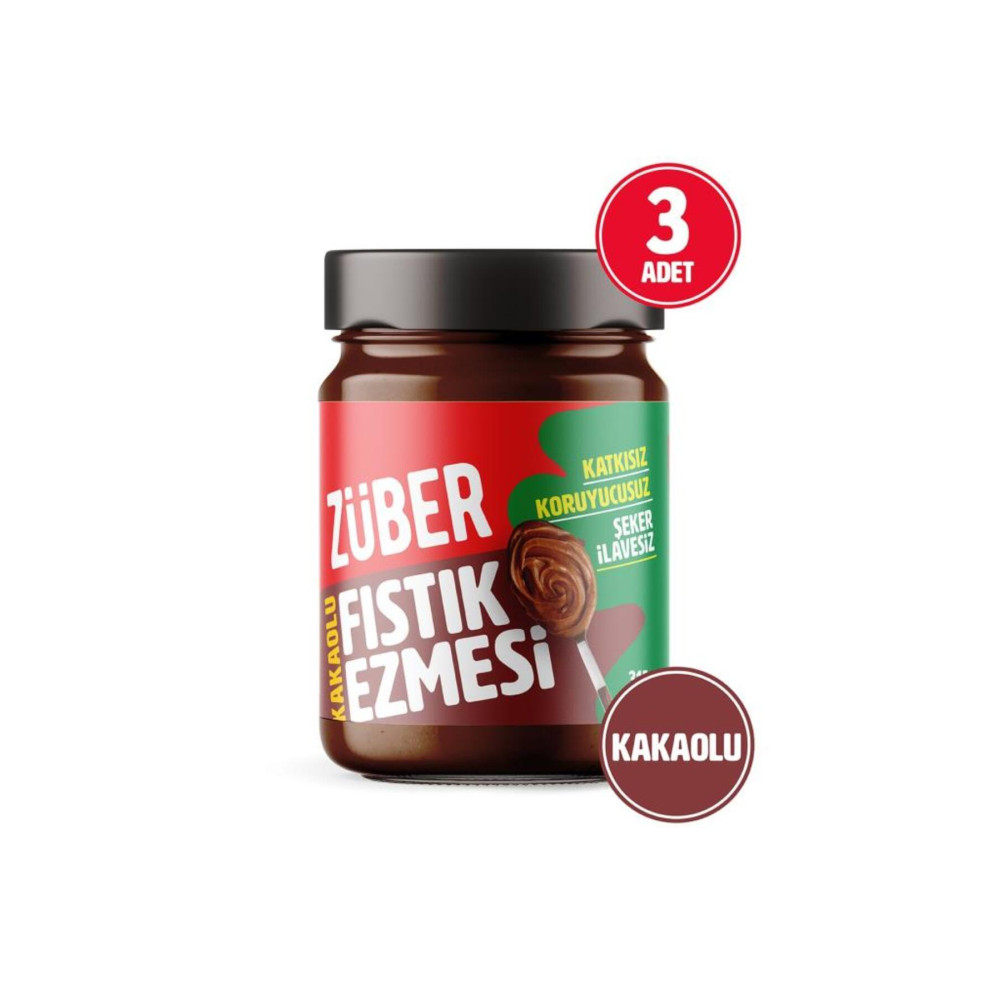 Züber Kakaolu Fıstık Ezmesi 315 Gr X 3 Adet Sürülebilir Fiyatı
