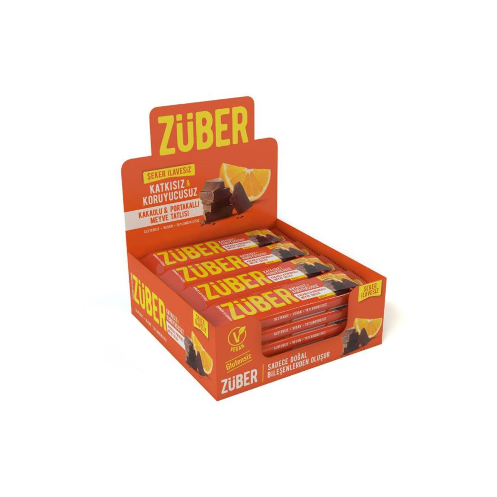 Züber Kakaolu Ve Portakallı Meyve Tatlısı - 40 Gr X 12 Adet Atıştırmalık Fiyatı