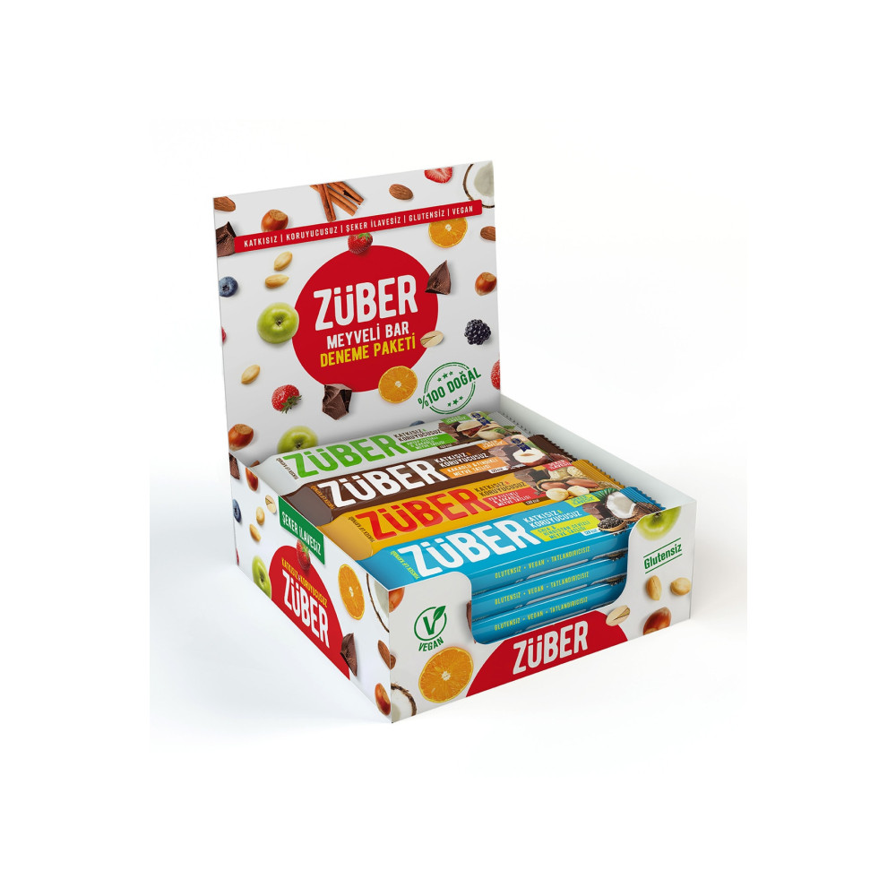 Züber Meyveli Bar Deneme Paketi - 12 Adet X 40gr Atıştırmalık Fiyatı