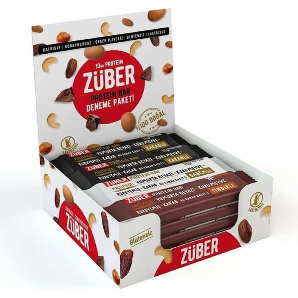 Züber Protein Bar Deneme Paketi 12 Adet X 35gr - 35 gr Oto Boyaları Fiyatı