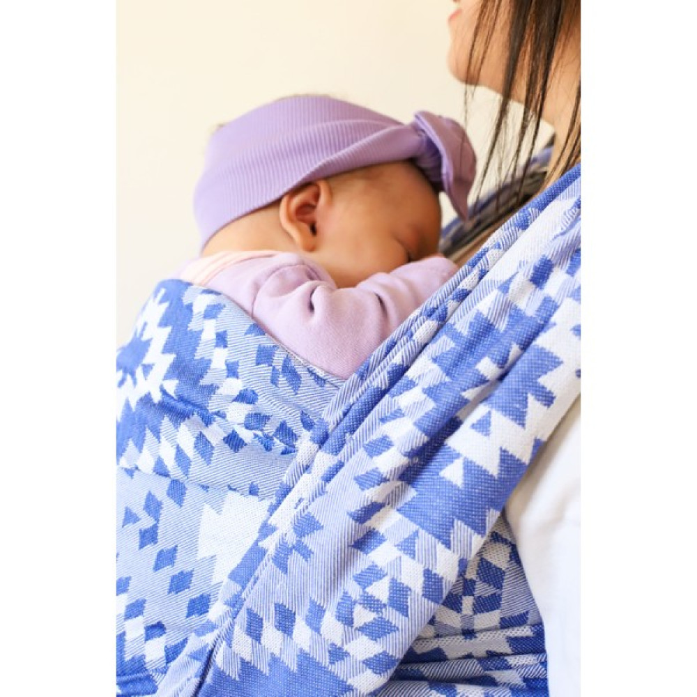 Zubu Dokuma Wrap Sling -Cube Tarçın - Mavi (Navy) Bebek Arabası ve Pusetler Fiyatı