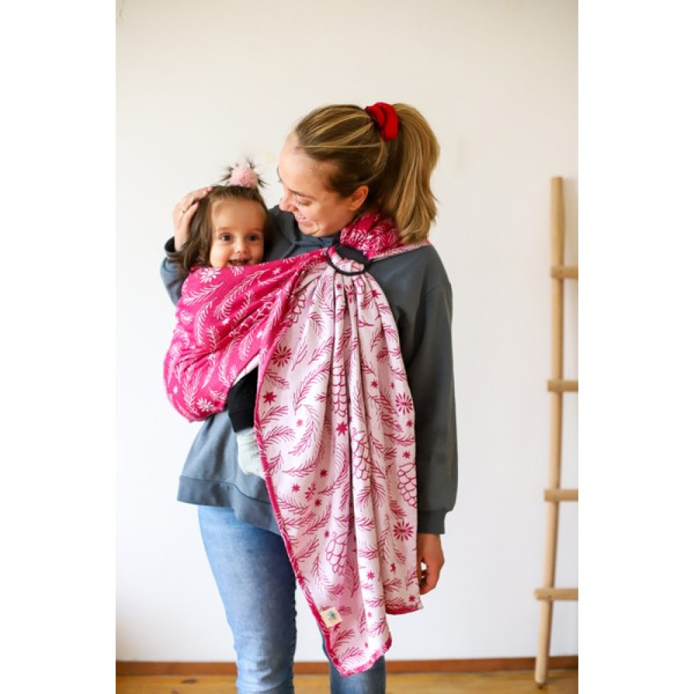 Zubu Halka Sling - Babysling - Cone - Gri - Fuşya Bebek Arabası ve Pusetler Fiyatı