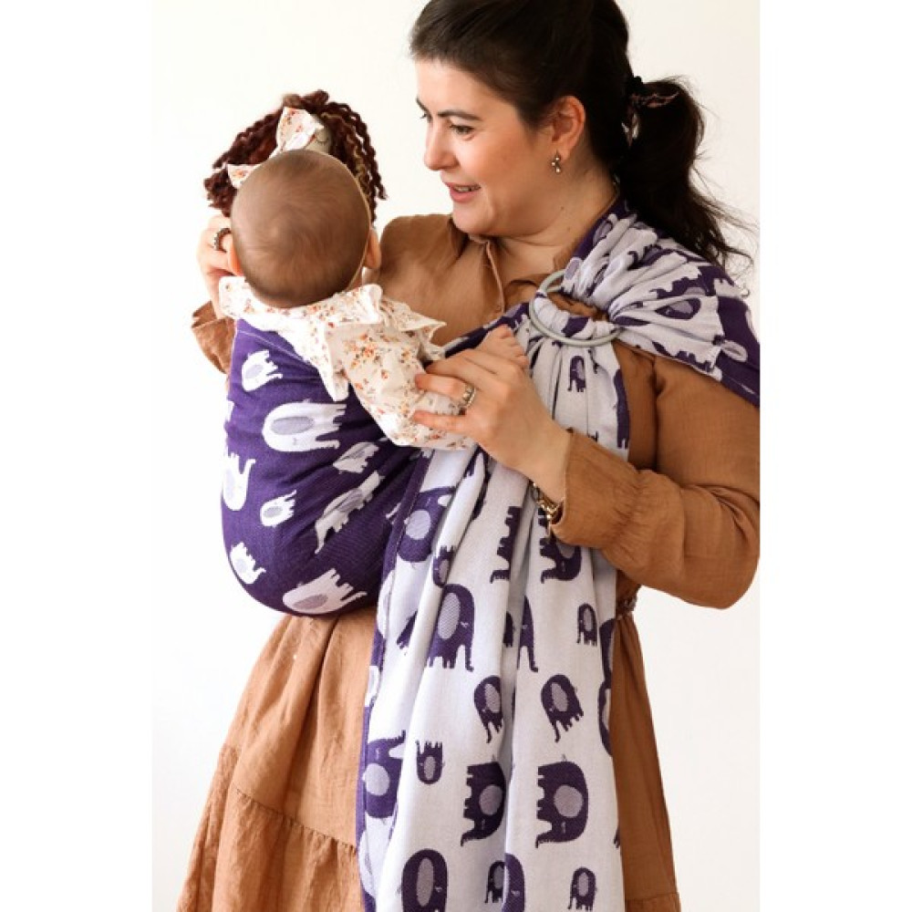 Zubu Halka Sling – Babysling - Elephant - Mor Bebek Arabası ve Pusetler Fiyatı