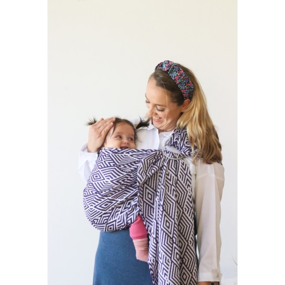 Zubu Halka Sling – Babysling - Geometrik - Mor Bebek Arabası ve Pusetler Fiyatı