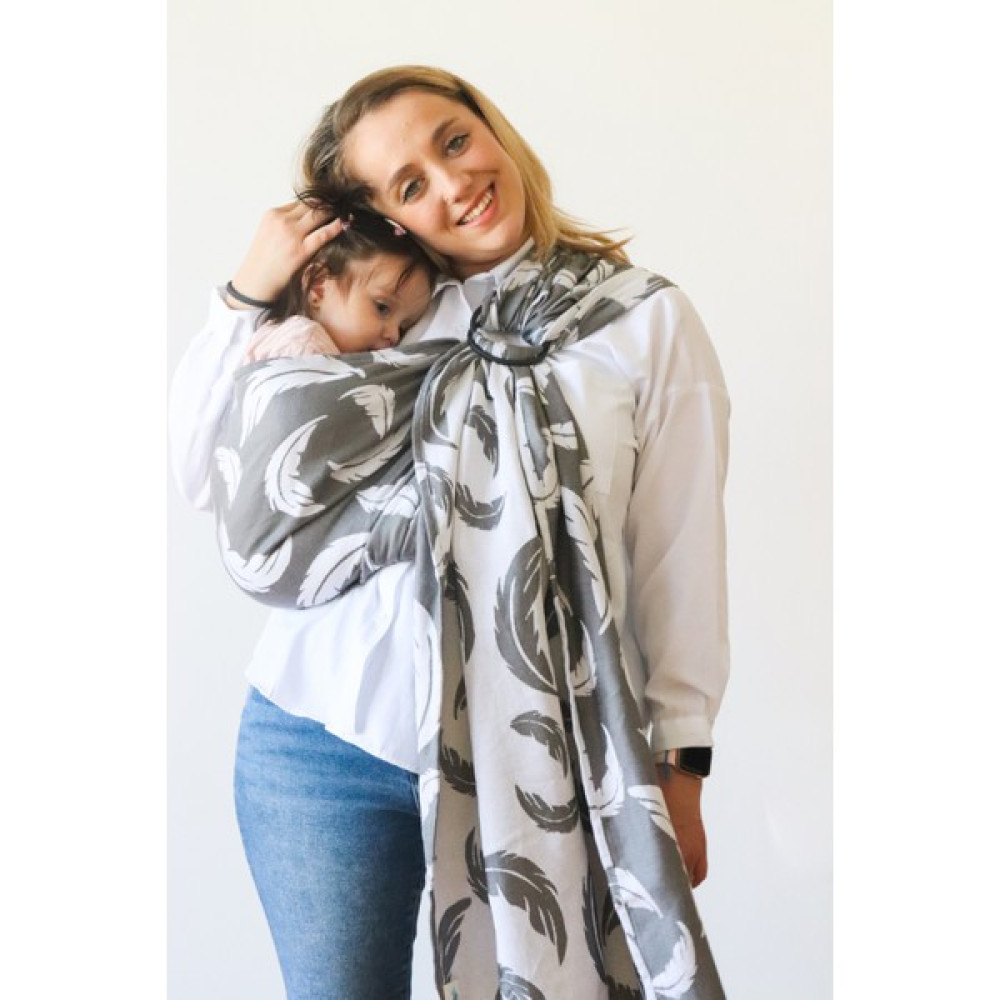 Zubu Halka Sling – Babysling - Kuş Tüyü - Gri Bebek Arabası ve Pusetler Fiyatı