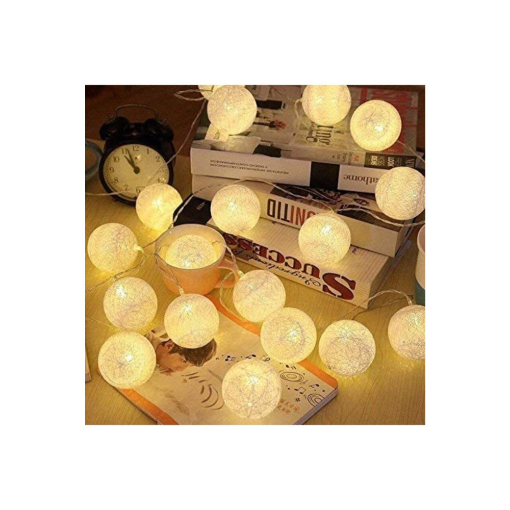 Züccaciye Market Pamuk Top Led Işıklı Dekoratif Işıklı 10 Lu Top 2 Metre Yaş Günü & Parti Fiyatı
