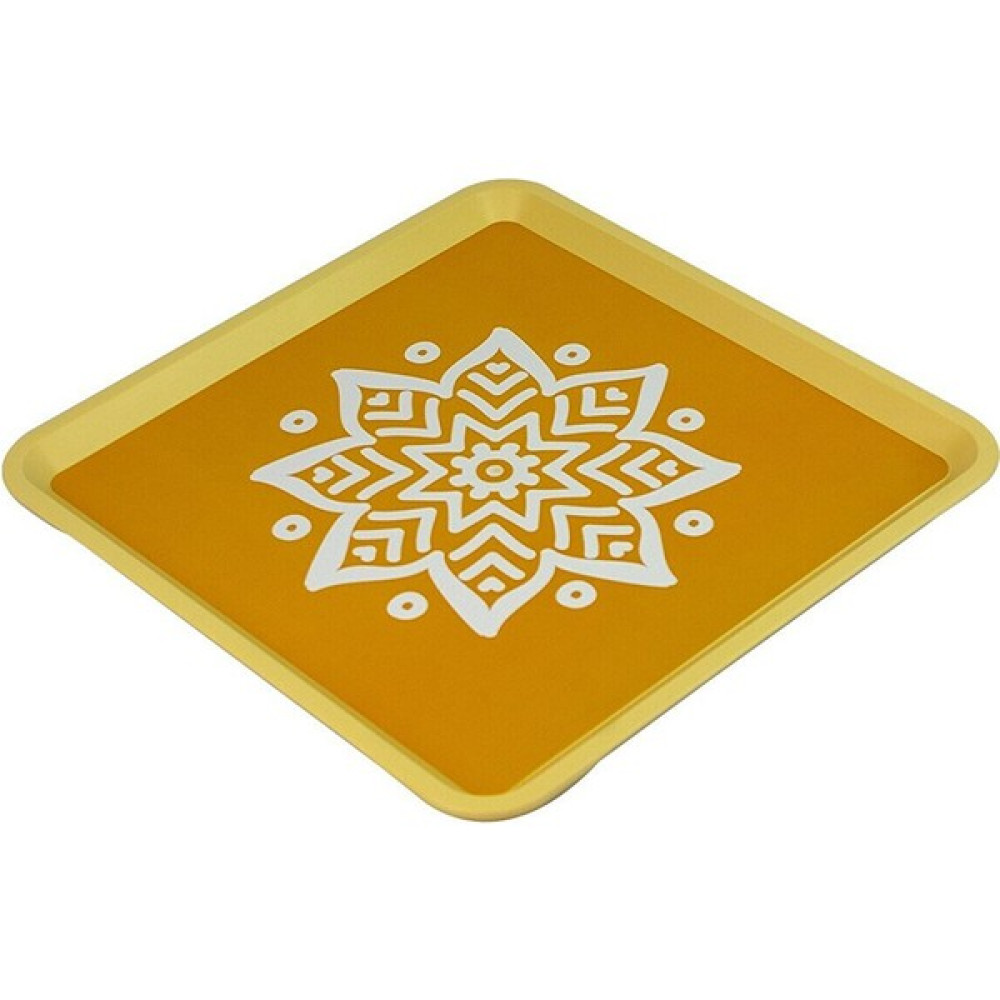 Zucci Home Alaçatı Tepsi - Sarı - 32,5x32,5 cm Servis Tepsisi Fiyatı