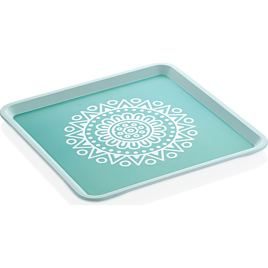 Zucci Home Alaçatı Tepsi - Turkuaz - 32,5x32,5 cm Tepsiler / Fırın Kapları Fiyatı