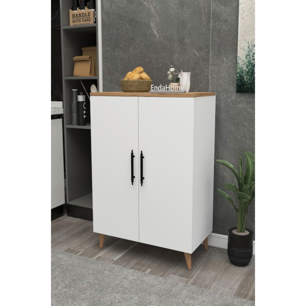 Zuesse Dizayn Pegasus 3 Raflı 2 Kapaklı Çok Amaçlı Dolap Mutfak Banyo Balkon Erzak Killer Dolabı Çam & Beyaz - Atlantik Çam - Beyaz Gardrop & Dolap Fiyatı