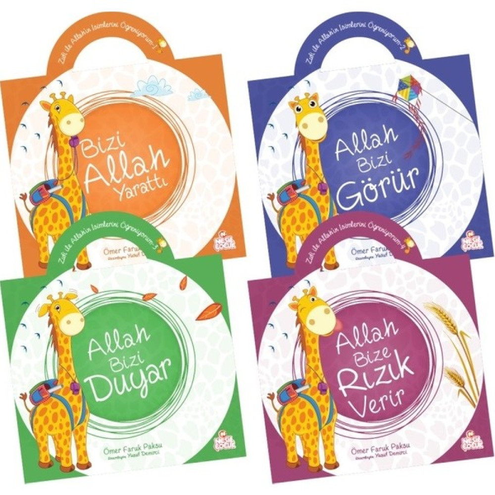 Zufi İle Allah'ın İsimlerini Öğreniyorum (4 Kitap Takım) - Ömer Faruk Paksu Okul Öncesi Eğitici & Öğretici Kitaplar Fiyatı