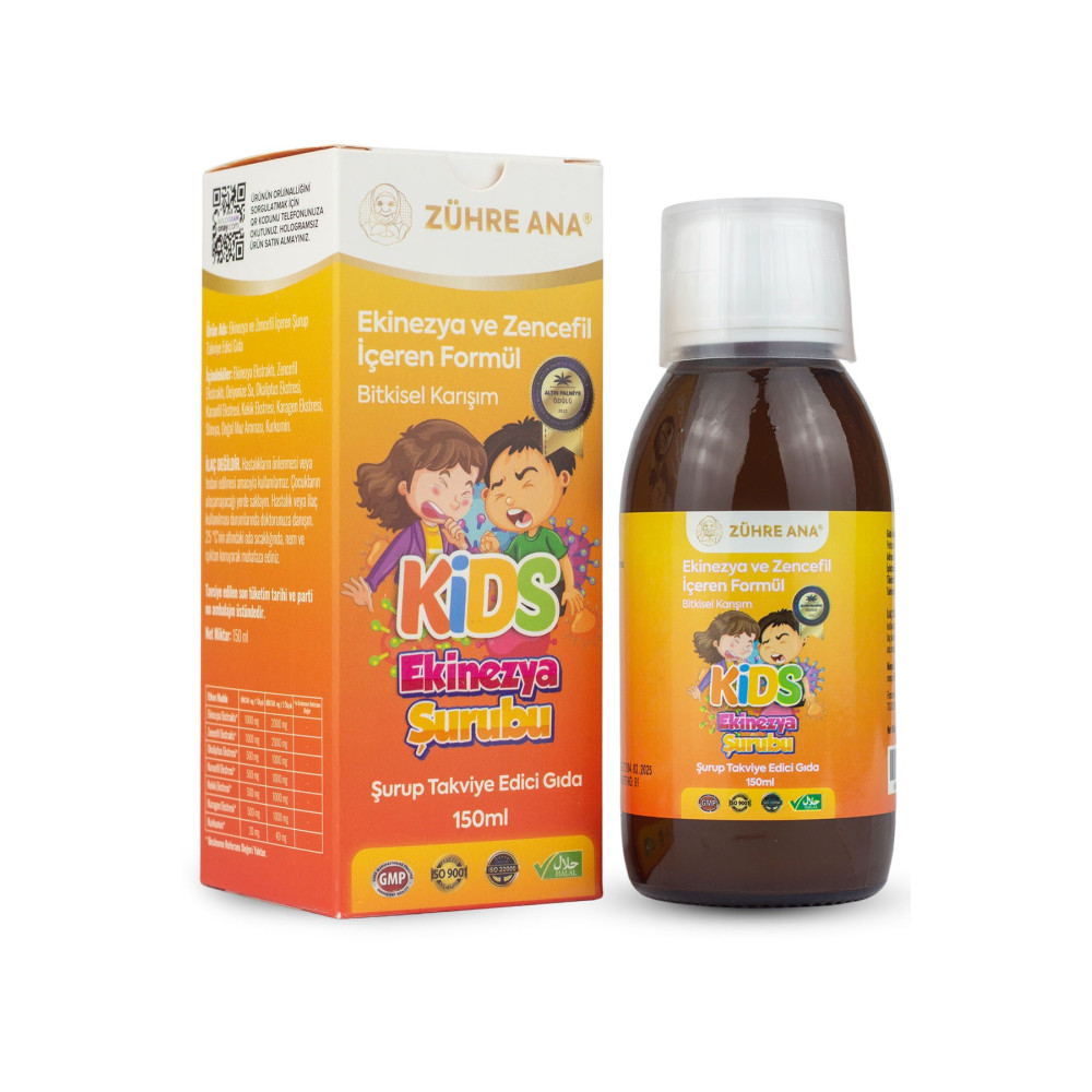 Zühre Ana Kids Ekinezya Şurubu Çocuklar Için - Ekinezya Ve Zencefil Içeren Şurup 150 ml Sağlık Fiyatı