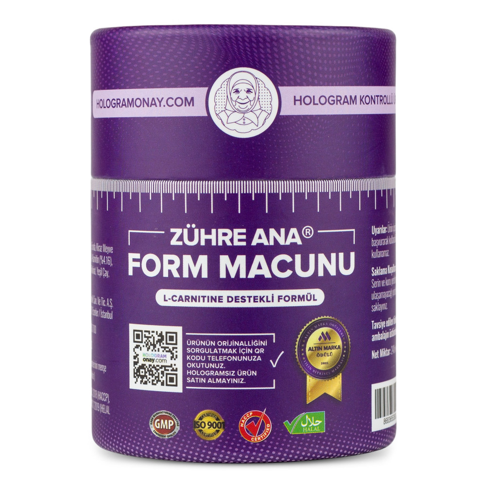 Zühre Ana L-carnitine Destekli Form Macunu Orijinal Hologramlı Ürün Organik Ürünler Fiyatı