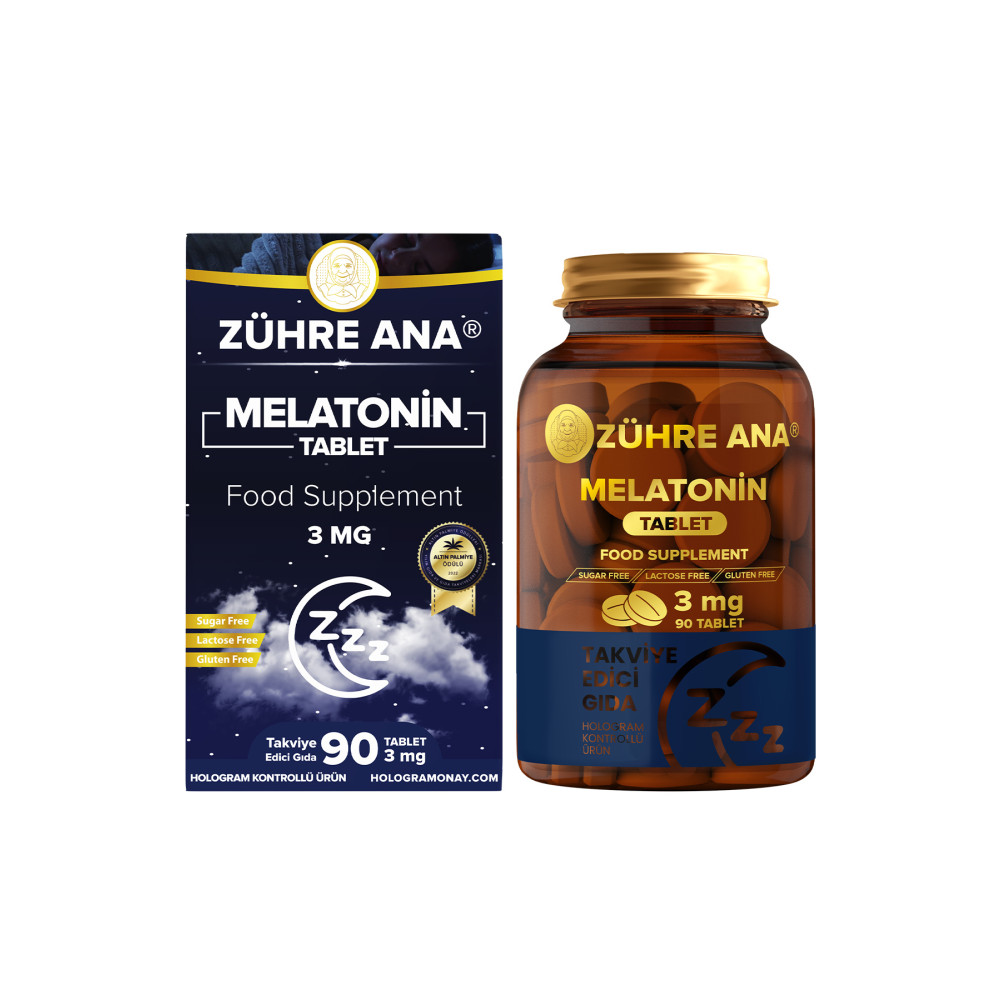 Zühre Ana Melatonin Tablet 3 Mg 90 Tablet Sağlık / Diyet Fiyatı