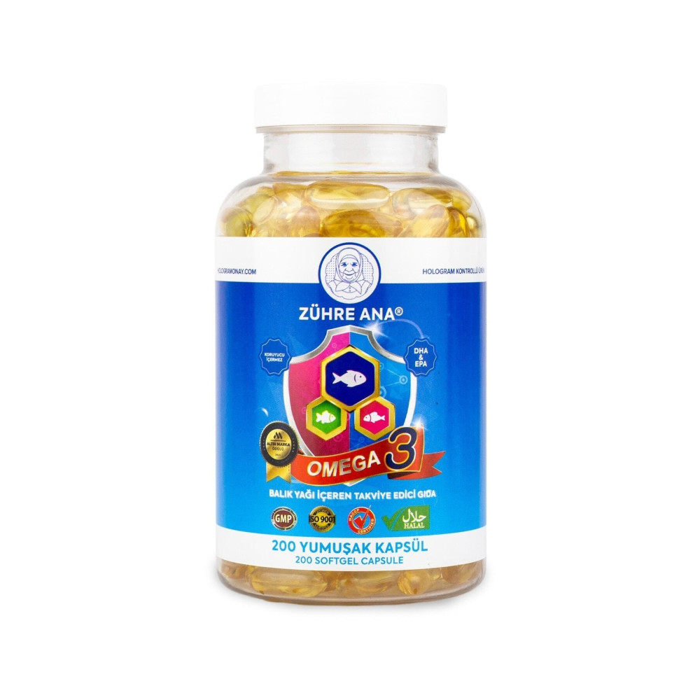 Zühre Ana Omega 3 Balık Yağı - 200 Kapsül (1300 Mg) Balık Yağı / Omega 3 - 6 - 9 Fiyatı