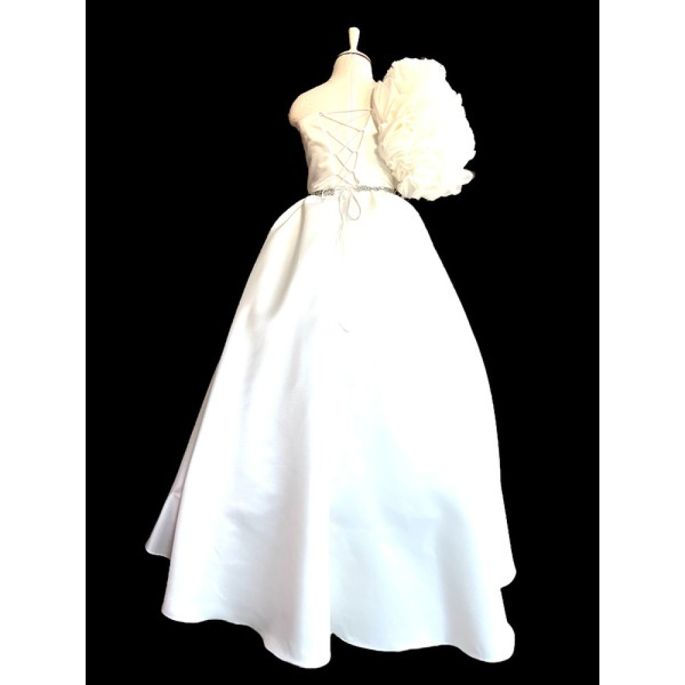 Zühre Balaban Beyaz Rosetta Kız Çocuk Abiye Elbise, Özel Gün, Girl Evening Dress Toddler Dress Elbise Fiyatı