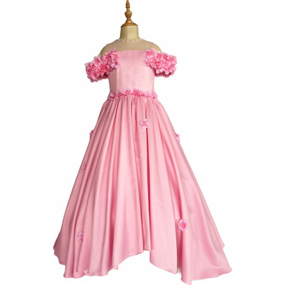 Zühre Balaban Giyim Pink Flora Dress Zb Kids Elbise Fiyatı