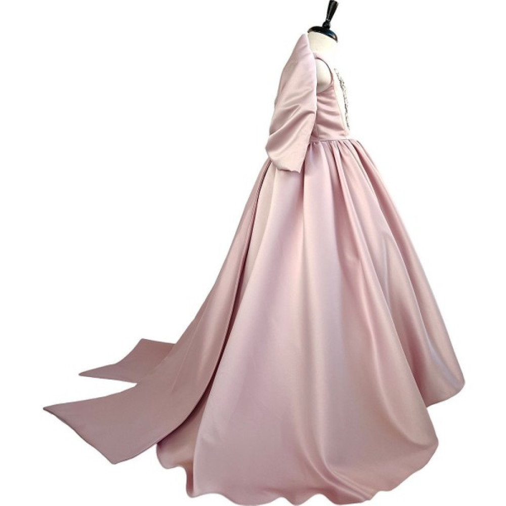 Zühre Balaban Zühre Balabanzühre Balaban Pudra Fiyonklu Kız Çocuk Abiye Elbise, Özel Gün, Girl Evening Dress Toddler Dresskız Çocuk Abiye Elbise, Ö... Elbise Fiyatı
