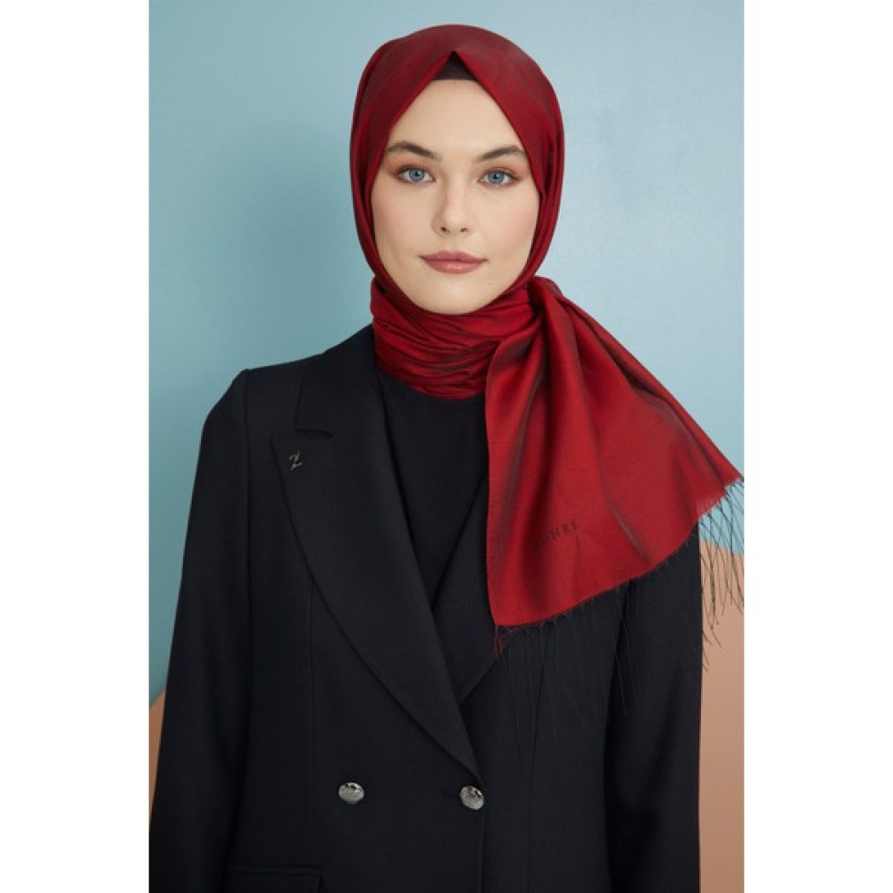 Zühre Püskül Detaylı Kırmızı Şal 0105 Şal / Fular & Eşarp Fiyatı