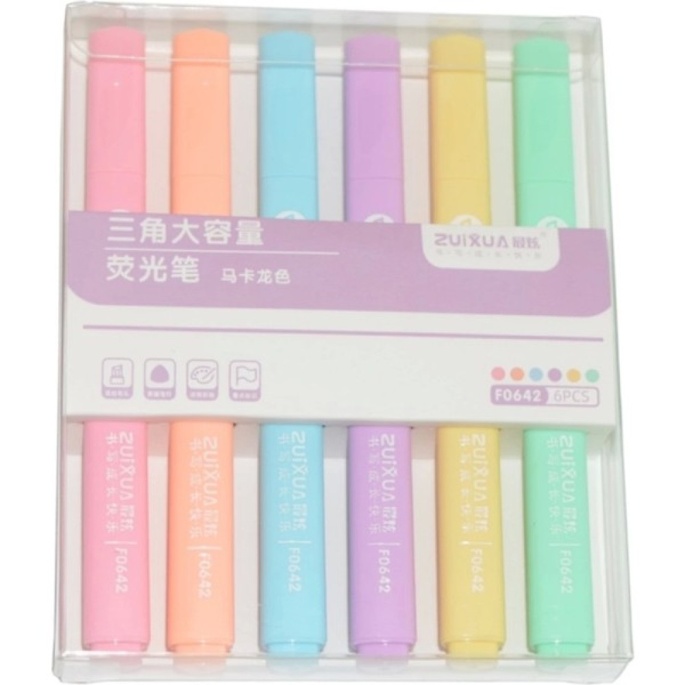Zuıxua F0642 Pastel Fosforlu Kalem 6 Renk Oto Boyaları Fiyatı
