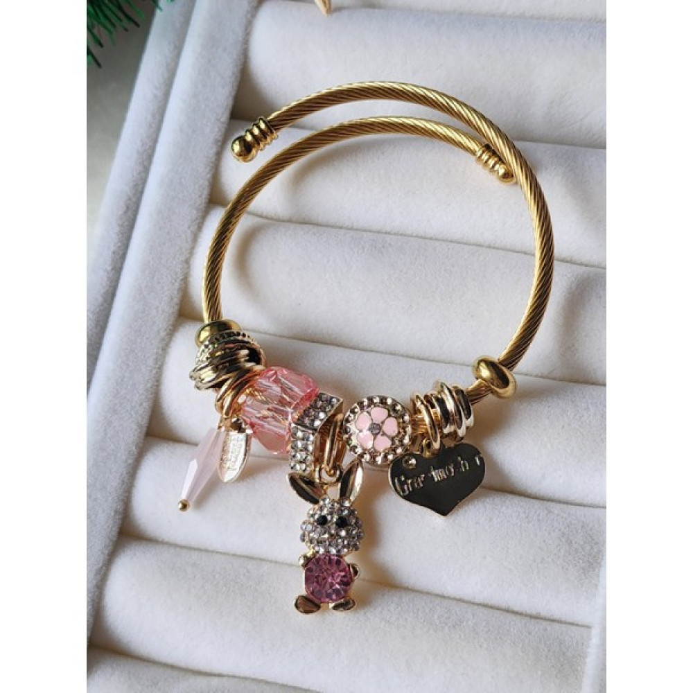 Zülisch Çelik Pandora Bileklik Charm Gold Altın, Takı & Aksesuar Fiyatı