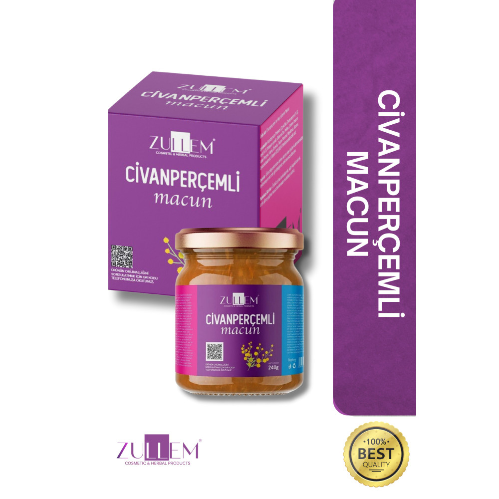 ZULLEM ASLAN PENÇESİ CİVANPERÇEMİ VE HAYIT TOHUMU İÇEREN MACUN 1 KUTU 240 Gr Organik Ürünler Fiyatı